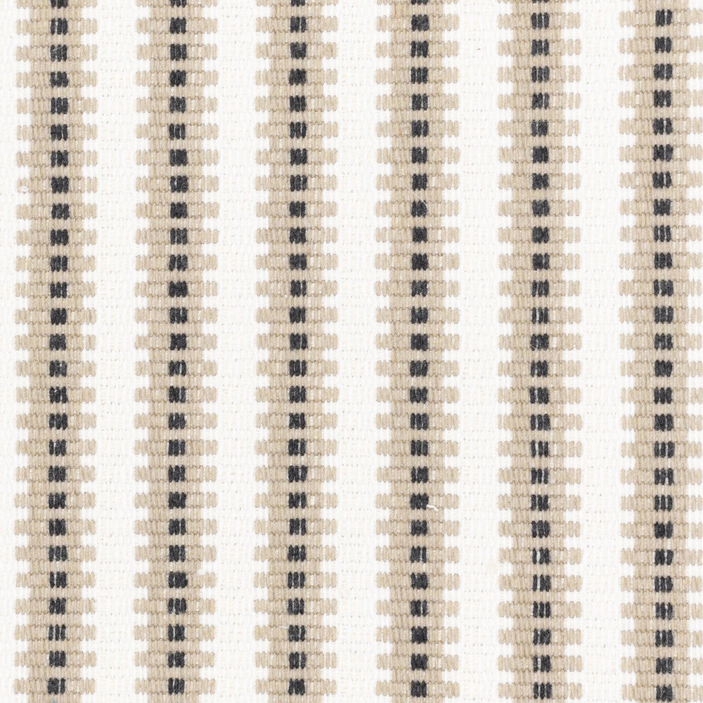 Kapoc 1 Black/Tan by Stout Fabric JUST STRIPES NATURAL/CHARCOAL 60%COT 40%POL USA FLAME RETARDANT-U.F.A.C. CLASS 1 FLAME RETARDANT-N.F.P.A. 260A CLASS 1 CATB 117-2013 WYZENBEEK 12 000 DOUBLE RUB WEAR TEST (MEDIUM DUTY) Horizontal: 0.125 and Vertical: 1.000 54.5 in - Fabric Carolina -