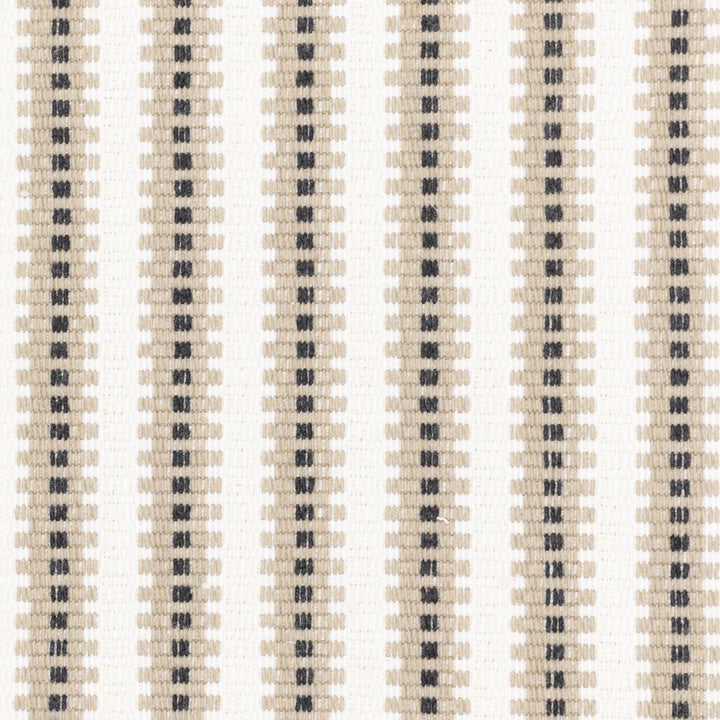 Kapoc 1 Black/Tan by Stout Fabric JUST STRIPES NATURAL/CHARCOAL 60%COT 40%POL USA FLAME RETARDANT-U.F.A.C. CLASS 1 FLAME RETARDANT-N.F.P.A. 260A CLASS 1 CATB 117-2013 WYZENBEEK 12 000 DOUBLE RUB WEAR TEST (MEDIUM DUTY) Horizontal: 0.125 and Vertical: 1.000 54.5 in - Fabric Carolina -