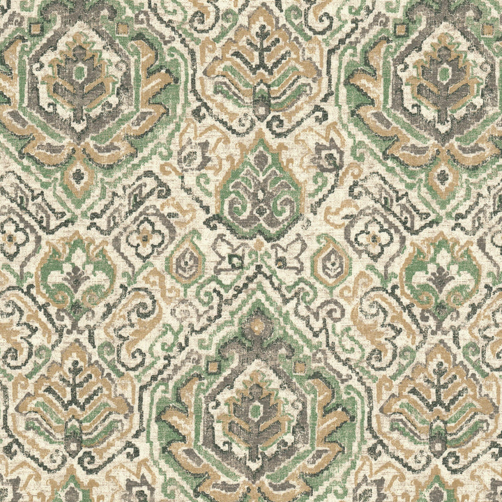 Karachi 1 Seamist by Stout Fabric Stout Fabric Karachi 1 SeamistFabric Comfortable Living Sage/Moss 100%Cot Pakistan </p><p>Repeat: H: 13.5, V: 0 55 in - Fabric Carolina -