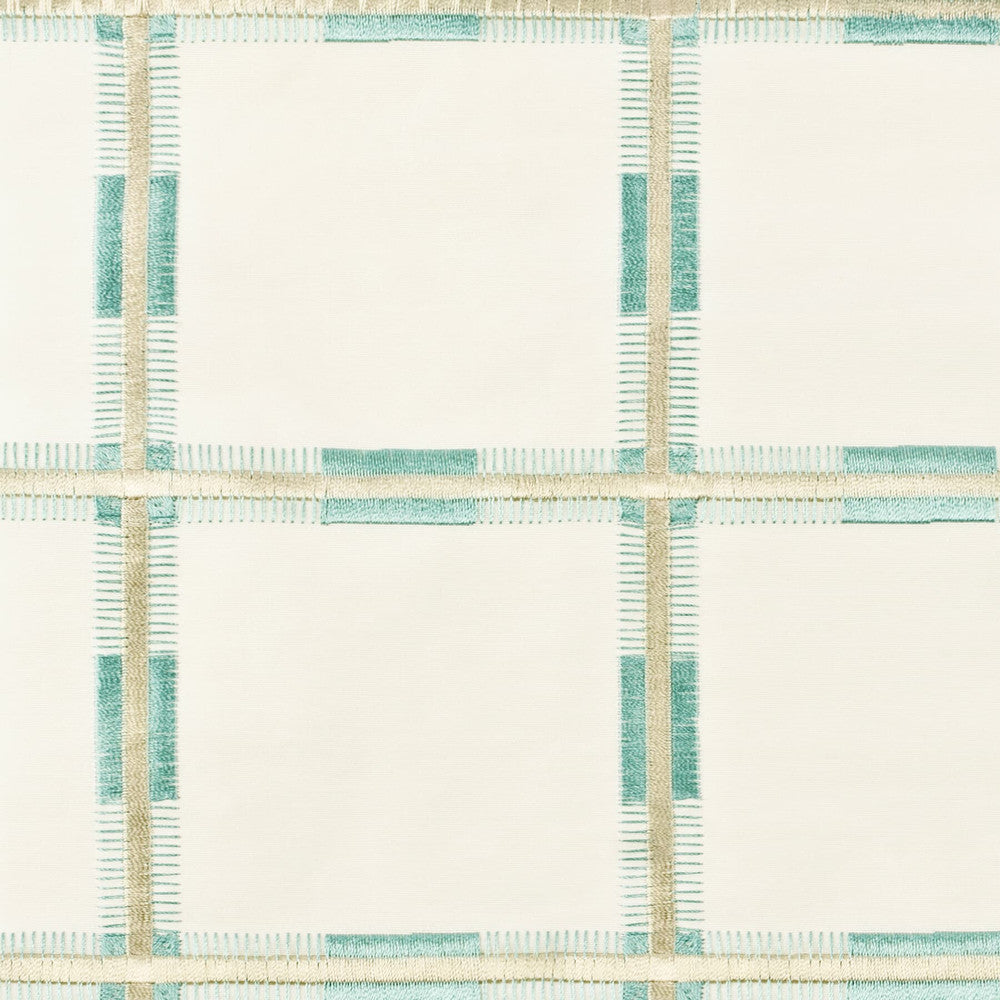 Kaslen 1 Spa by Stout Fabric Stout Fabric Kaslen 1 SpaFabric COMFORTABLE LIVING MINERAL/TEAL INDIA </p><p>Repeat: H: 4.000, V: 3.750 52 in - Fabric Carolina -