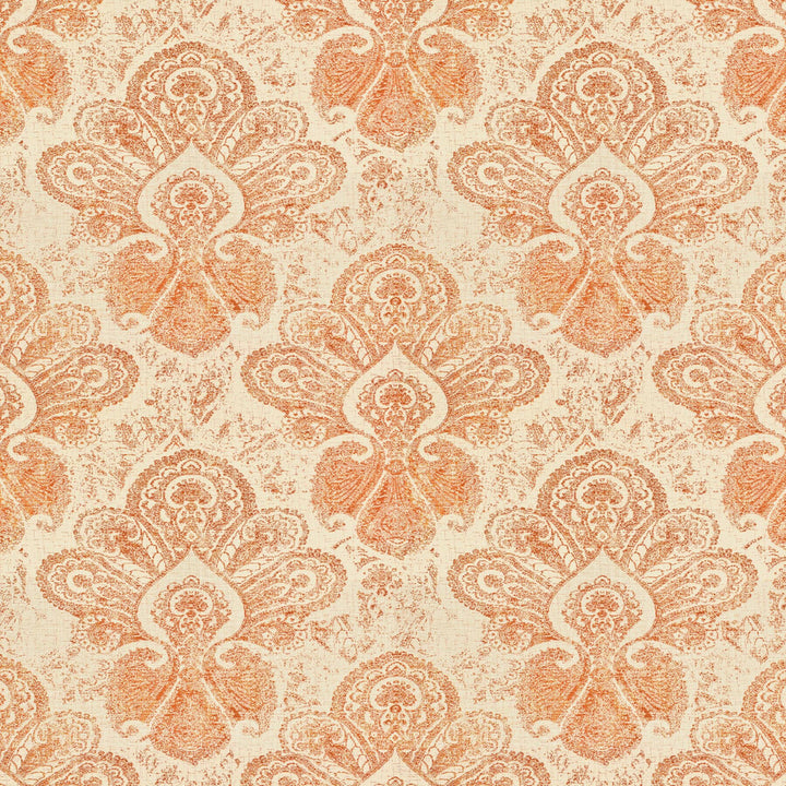 Kasson 2 Tile by Stout Fabric Stout Fabric Kasson 2 TileFabric RAINBOW LIBRARY MANGO/CAYENNE TURKEY </p><p>Repeat: H: 14.000, V: 17.250 54 in - Fabric Carolina -