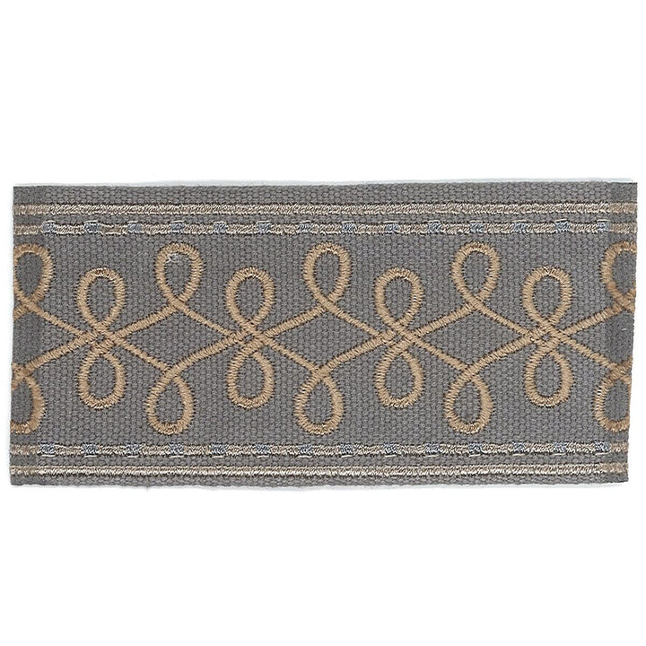 Katherine 2 Pewter by Stout Trim ACCENTS TAPES & BORDERS 100%SVI CHINA </p><p>Repeat: 0 2 in - Fabric Carolina -