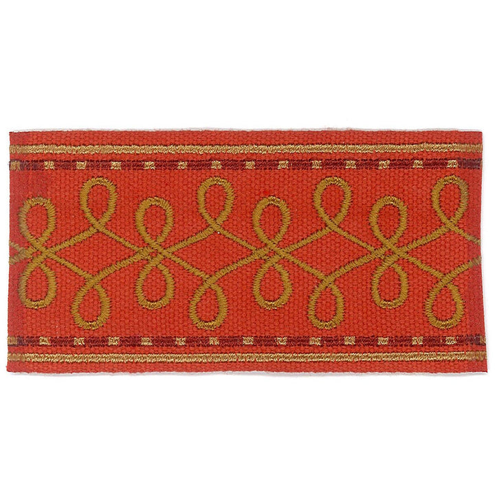 Katherine 3 Persimmon by Stout Trim ACCENTS TAPES & BORDERS 100%SVI CHINA Horizontal: 1 and Vertical: 0 2 in - Fabric Carolina -