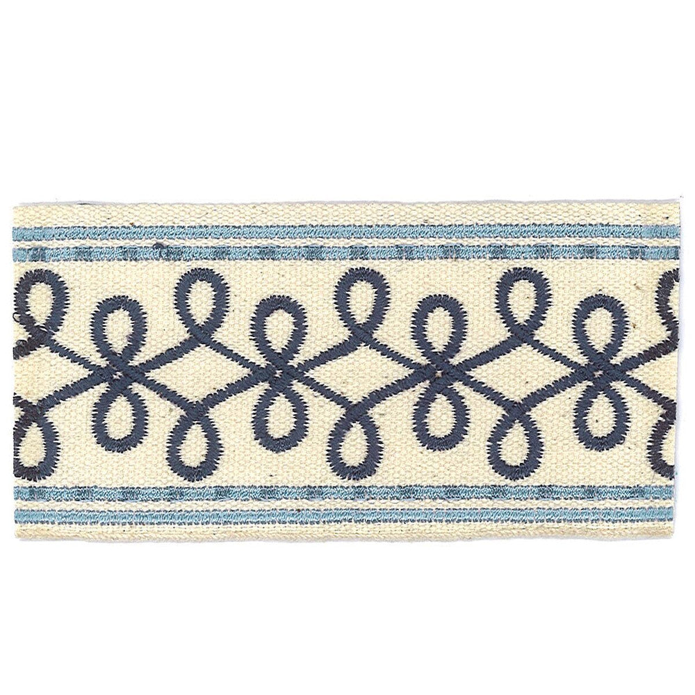 Katherine 7 Navy by Stout Trim ACCENTS TAPES & BORDERS 100%SVI CHINA Horizontal: 1 and Vertical: 0 2 in - Fabric Carolina -