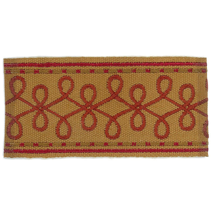Katherine 9 Gingersnap by Stout Designer Trim ACCENTS TAPES & BORDERS 100%SVI CHINA Horizontal: 1.000 and Vertical: 0.000 2 in - Swanky Fabrics -