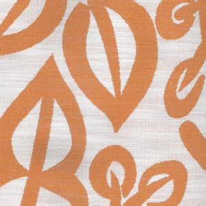Kayak Tangerine 321 by Norbar Fabric 76% RAYON 24% POLYESTER CHINA 27"V 27"H 58 - Fabric Carolina -