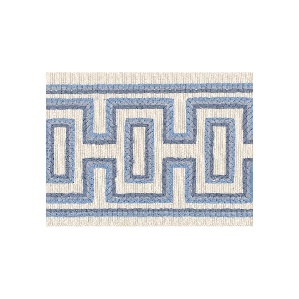 Kayli Tape 3 Frenchblue by Stout Trim Stout Trim Kayli Tape 3 FrenchblueTrim ALLURE TRIM 56%SVI 44%COT TURKEY </p><p>Repeat: H: 1.500, V: 0.000 2.75 in - Fabric Carolina -