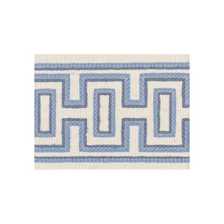 Kayli Tape 3 Frenchblue by Stout Trim Stout Trim Kayli Tape 3 FrenchblueTrim ALLURE TRIM 56%SVI 44%COT TURKEY </p><p>Repeat: H: 1.500, V: 0.000 2.75 in - Fabric Carolina -