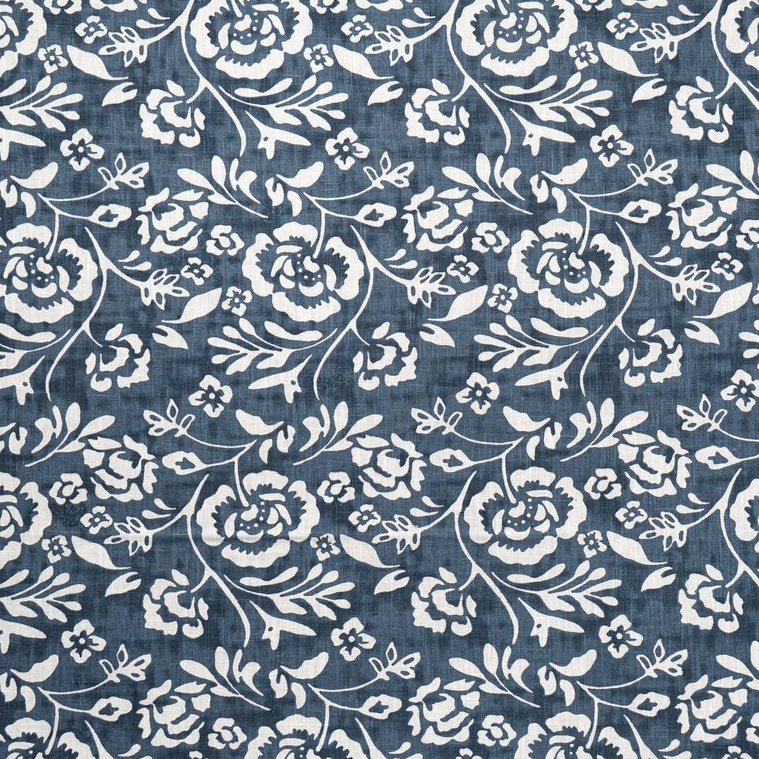 Kimberly # 501 Indigo by Maxwell Designer Fabric Color Theory-Vol. X Twilight 65% COTTON 35% POLYESTER INDIA V-11.8" H-13" 54" - Swanky Fabrics -