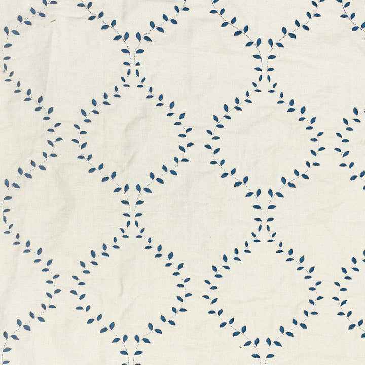 Keansburg 1 Sapphire by Stout Designer Fabric COLOR MY WINDOW LAKE/SEAGLASS 59%LIN 25%POL 16%COT %VEMB INDIA Horizontal: 7.000 and Vertical: 7.500 53 in - Swanky Fabrics -