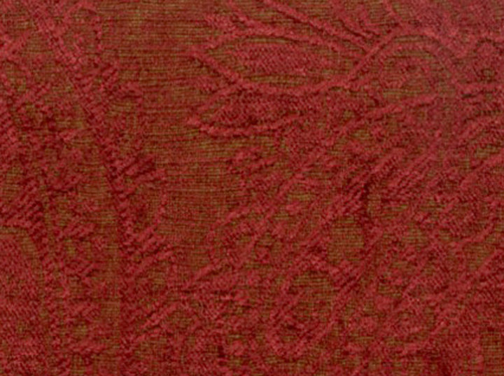 Kelso Morocan Red 389 by Covington Fabric 73% VISCOSE/27% POLYESTER CHN 50,000+ Horizontal: 14.25 and Vertical: 15.75 55 - Fabric Carolina -