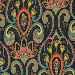 Kessler Noir by Norbar Fabric See Sample 100% POLYESTER INDIA 30,000 WYZENBEEK 13 1/2"V 13 1/2"H 54 - Fabric Carolina -