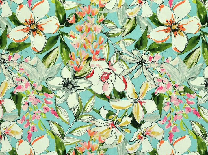 Kew Gardens 59 Laguna by Covington Fabric 100% COTTON OXFORD India 15000 Horizontal: 28.5 and Vertical: 27.5 59 - Fabric Carolina -