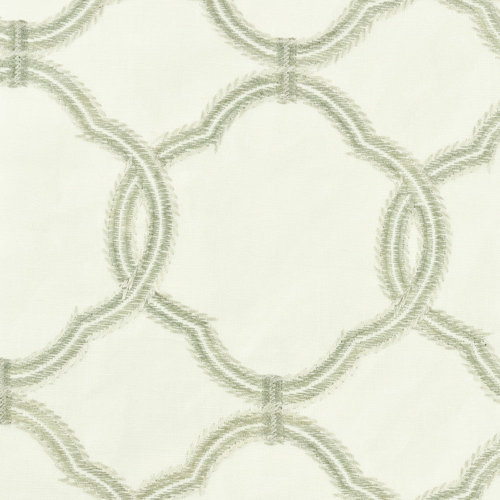 Khaleesi 1 Linen by Stout Designer Fabric COLOR MY WINDOW CHALK/TAUPE 48%COT 52%LIN %PEMB INDIA </p><p>Repeat: 5 50 in - Swanky Fabrics -