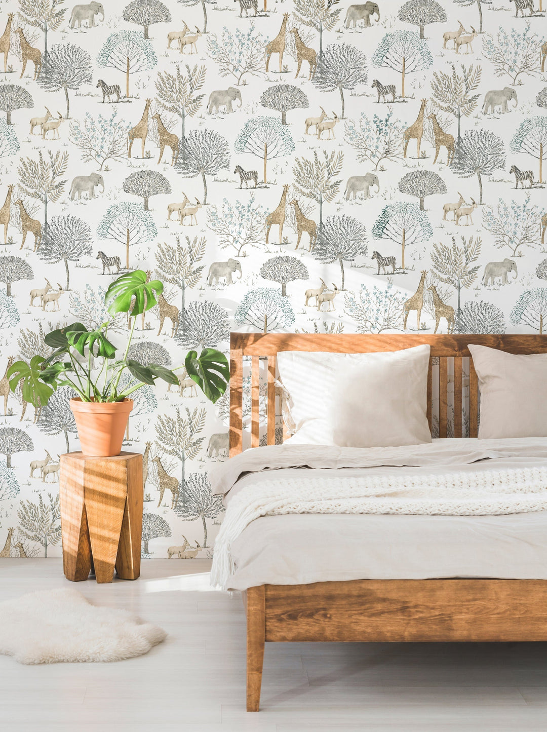 On the Savanna Neutral Wallpaper by York Wallcoverings Designer