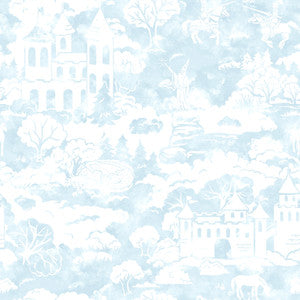 Blue Quiet Kingdom Wallpaper by York Wallcoverings