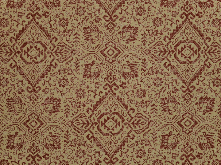 Kilim 30 Henna Red by Covington Fabric 72% POLY 28% COTTON JACQUARD China 42000 Horizontal: 28 and Vertical: 29.75 56 - Fabric Carolina -