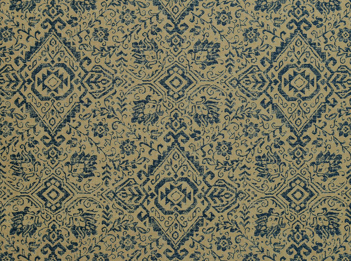 Kilim 555 Classic Navy by Covington Fabric 72% POLY 28% COTTON JACQUARD China 42000 Horizontal: 28 and Vertical: 29.75 56 - Fabric Carolina -