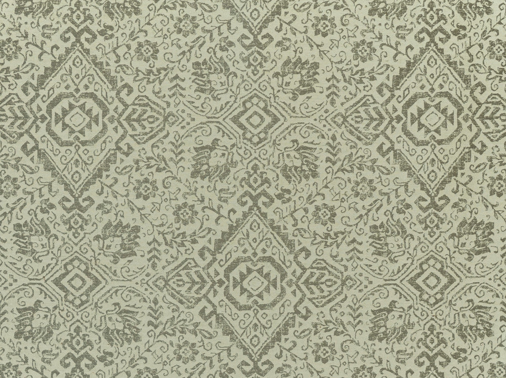 Kilim Graphite 9 by Covington Fabric 72% POLY 28% COTTON JACQUARD CHN 42000 Horizontal: 28 and Vertical: 29.75 56 - Fabric Carolina -