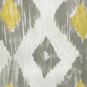 Kindle Lemongrass by Norbar Fabric Color/BLACK-GRAY 100% COTTON TURKMANISTAN 9,000 WYZENBEEK 13 1/2"V 13 1/2"H 54 - Fabric Carolina -