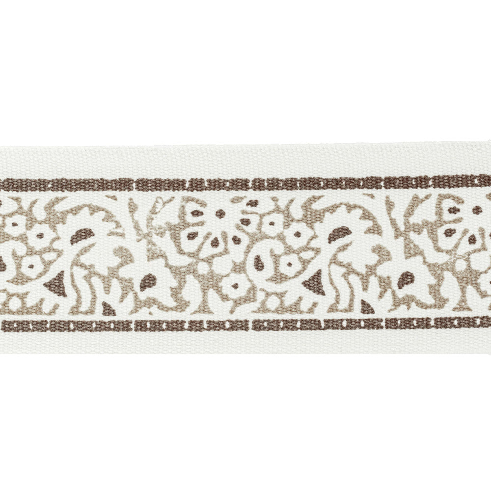 Kinsey Tape 7 Toffee by Stout Trim Stout Trim Kinsey Tape 7 ToffeeTrim NATURAL BEAUTY TRIM INDIA </p><p>Repeat: H: 2.500, V: 3.125 2.5 in - Fabric Carolina -