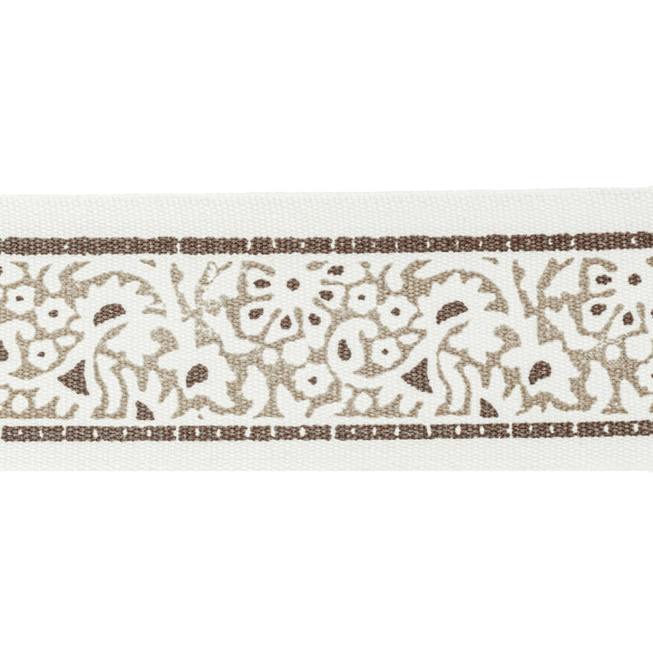 Kinsey Tape 7 Toffee by Stout Trim Stout Trim Kinsey Tape 7 ToffeeTrim NATURAL BEAUTY TRIM INDIA </p><p>Repeat: H: 2.500, V: 3.125 2.5 in - Fabric Carolina -