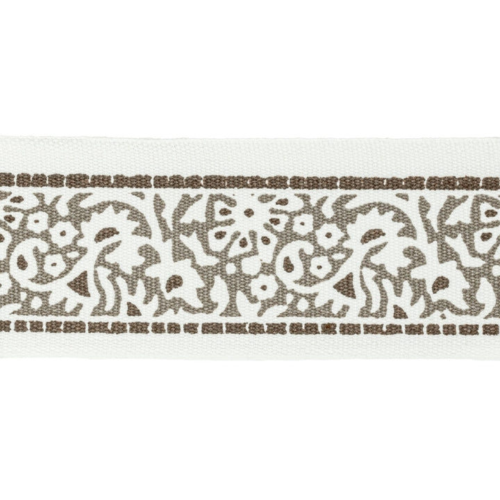 Kinsey Tape 8 Walnut by Stout Trim Stout Trim Kinsey Tape 8 WalnutTrim NATURAL BEAUTY TRIM INDIA </p><p>Repeat: H: 2.500, V: 3.125 2.5 in - Fabric Carolina -