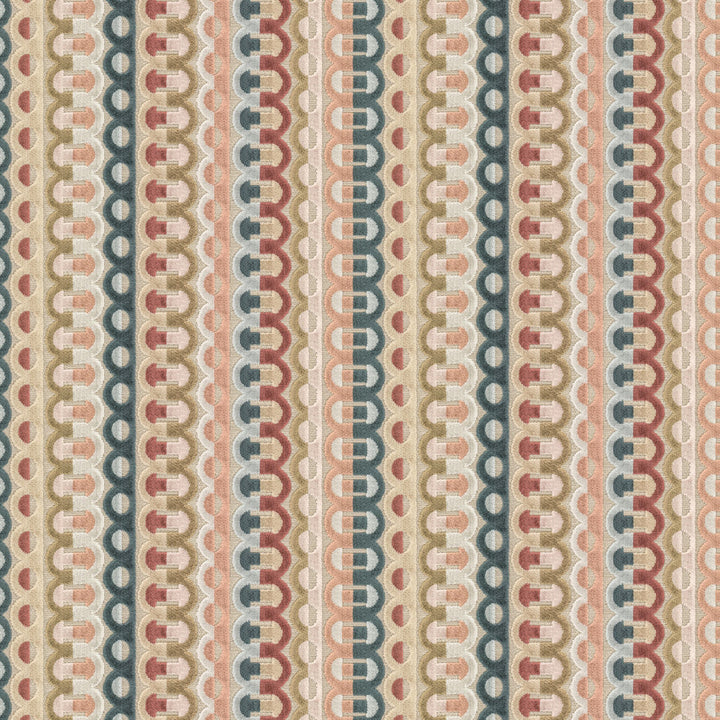 Knowledge 2 Autumn by Stout Fabric Stout Fabric Knowledge 2 AutumnFabric Rainbow Library Tearose/Spice 62%Pol 38%Svi India </p><p>Repeat: H: 6.875, V: 0 54 in - Fabric Carolina -
