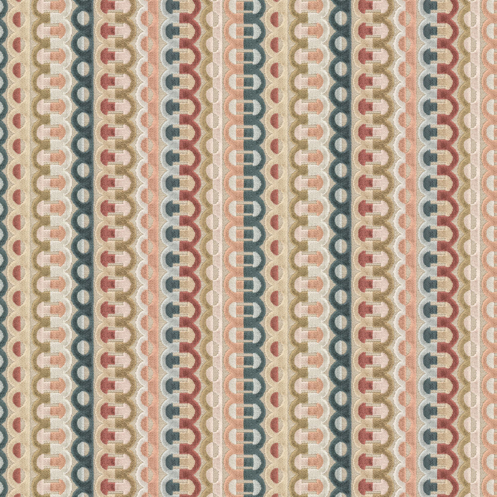 Knowledge 2 Autumn by Stout Fabric Stout Fabric Knowledge 2 AutumnFabric RAINBOW LIBRARY TEAROSE/SPICE 62%POL 38%SVI INDIA </p><p>Repeat: H: 6.875, V: 1.125 54 in - Fabric Carolina -