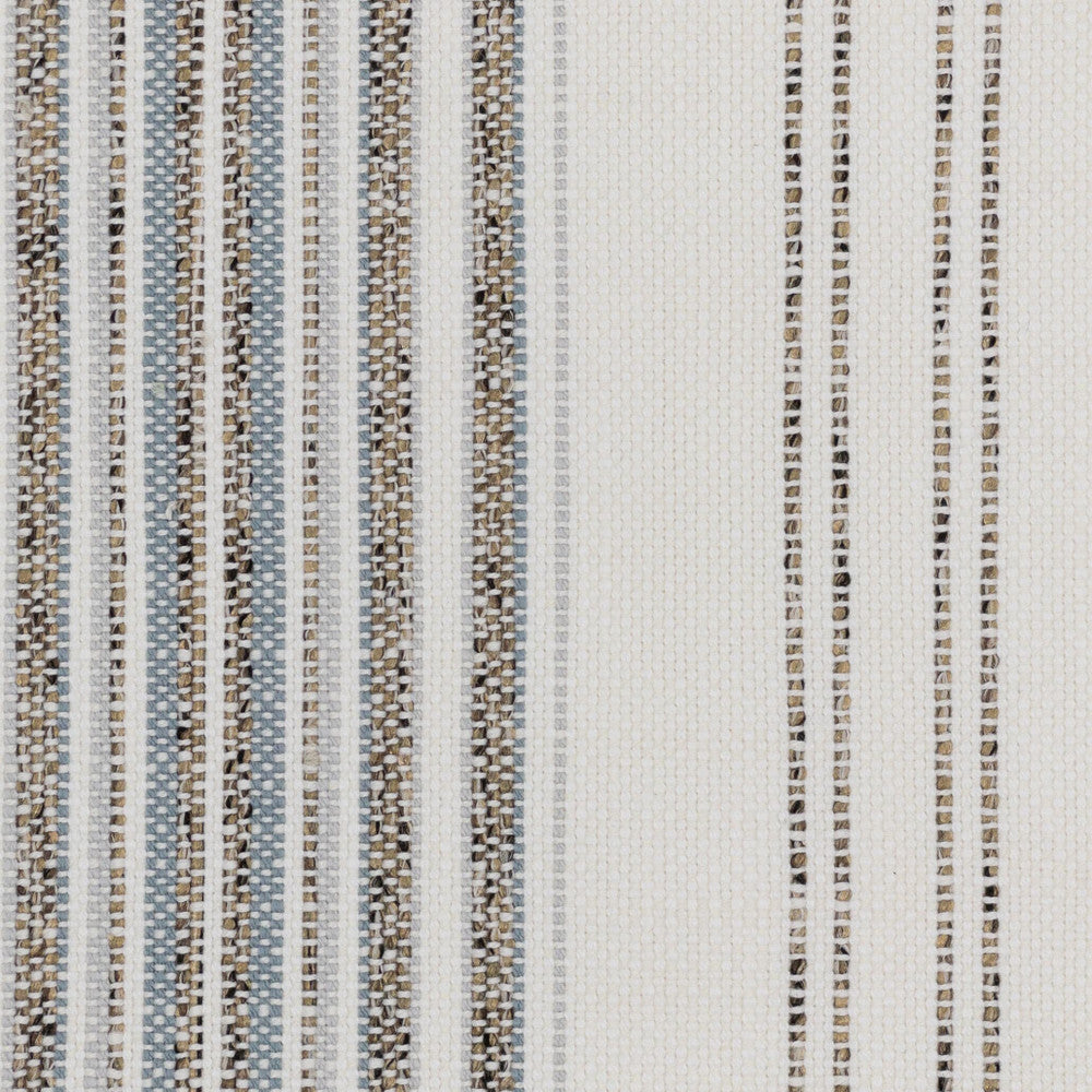Kokomo 5 Shoreline by Stout Fabric JUST STRIPES BLUE/SPRING 91%POL 9%NOL USA Horizontal: 0.125 and Vertical: 8.250 56 in - Fabric Carolina -