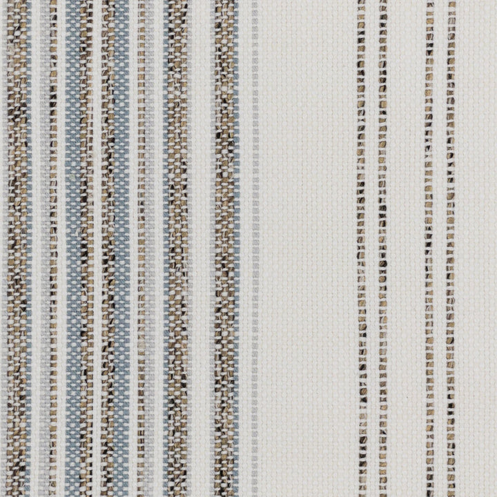Kokomo 5 Shoreline by Stout Fabric JUST STRIPES BLUE/SPRING 91%POL 9%NOL USA Horizontal: 0.125 and Vertical: 8.250 56 in - Fabric Carolina -