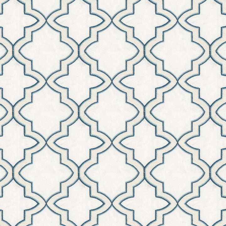 Kovac 1 Sky by Stout Fabric Stout Fabric Kovac 1 SkyFabric Rainbow Library Breeze/Aegean 100%Cot %Vemb India </p><p>Repeat: H: 5.375, V: 0.875 52 in - Fabric Carolina -