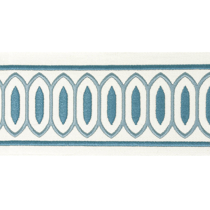 Kragon Tape 1 Denim by Stout Designer Trim STITCHED UP TRIM 100%COT %BEMB INDIA Horizontal: 4.000 and Vertical: 1.000 4 in - Swanky Fabrics -