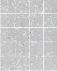 Metal Leaf Squares Silver Wallpaper by Ronald Redding