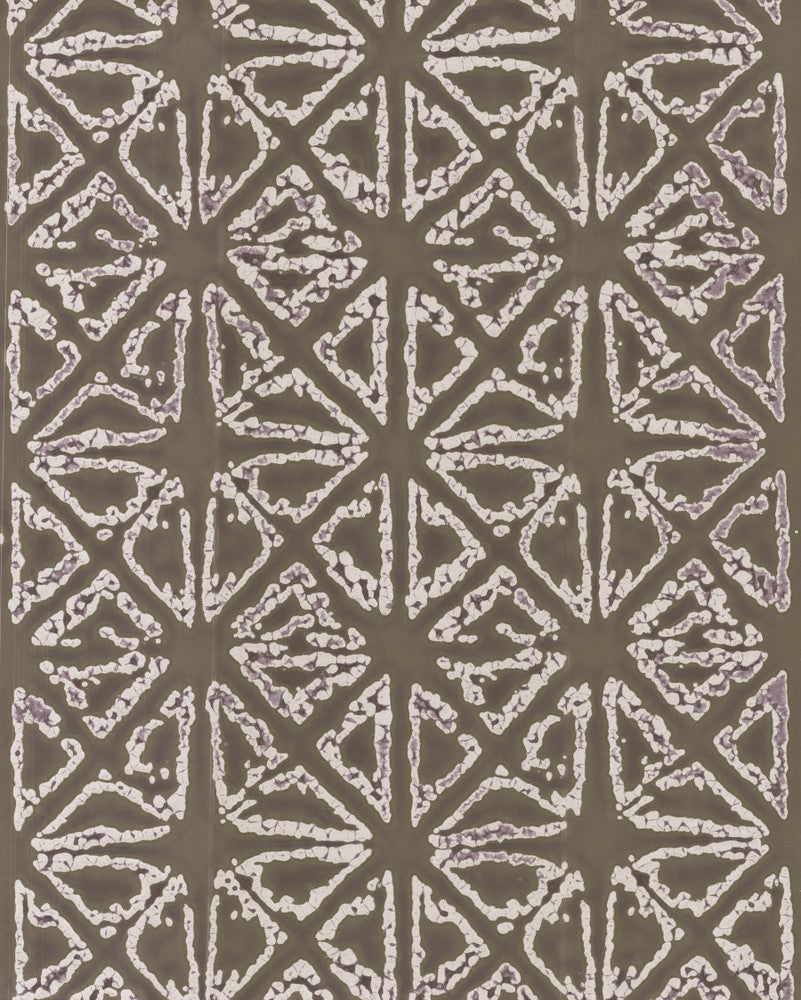 Empire Diamond Grey Wallpaper by Ronald Redding 24 Karat Covers about 6.8 square feet 27-in by 3-ft long roll Unpasted 13.5 - Fabric Carolina -