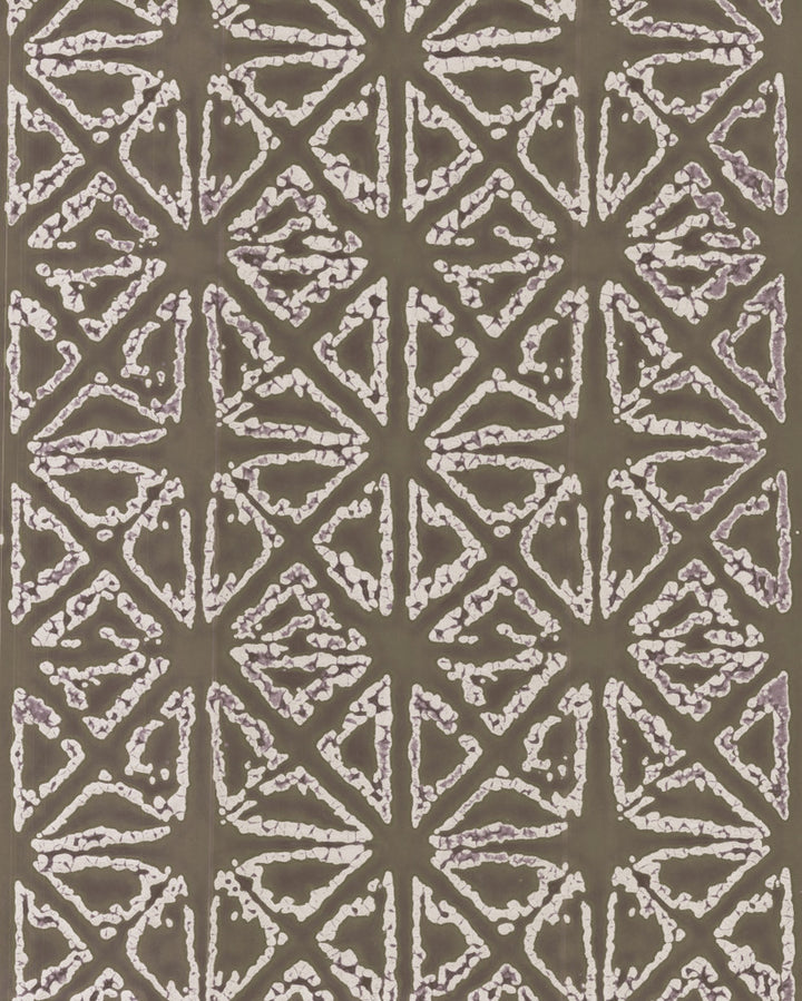 Empire Diamond Grey Wallpaper by Ronald Redding 24 Karat Covers about 6.8 square feet 27-in by 3-ft long roll Unpasted 13.5 - Fabric Carolina -