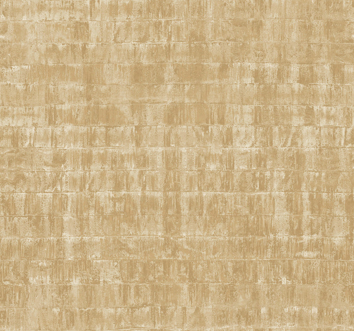 Liquid Metal Gold Wallpaper by Ronald Redding 24 Karat Covers about 60.8 square feet 27-in by 27-ft long roll Unpasted 25.25 - Fabric Carolina -
