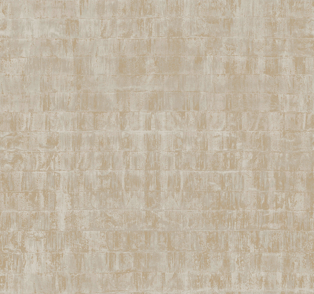 Liquid Metal Taupe Wallpaper by Ronald Redding 24 Karat Covers about 60.8 square feet 27-in by 27-ft long roll Unpasted 25.25 - Fabric Carolina -