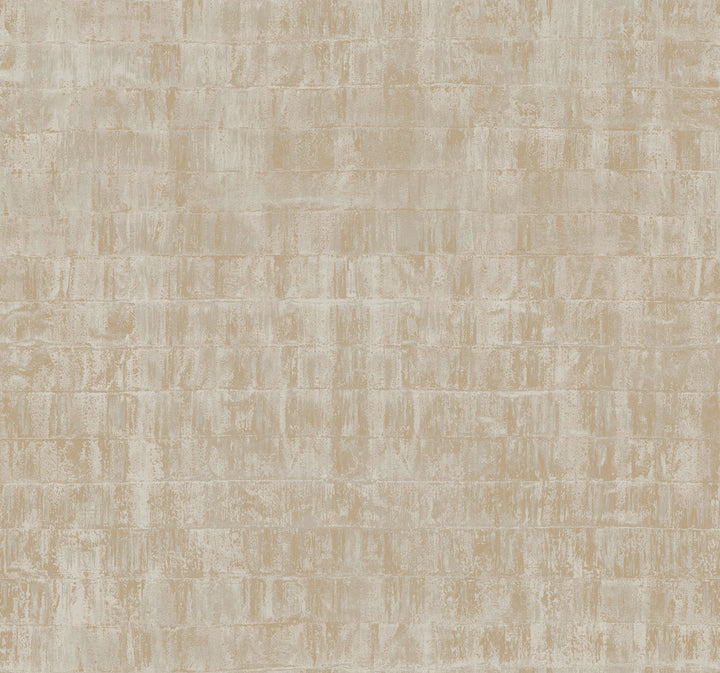 Liquid Metal Taupe Wallpaper by Ronald Redding 24 Karat Covers about 60.8 square feet 27-in by 27-ft long roll Unpasted 25.25 - Fabric Carolina -