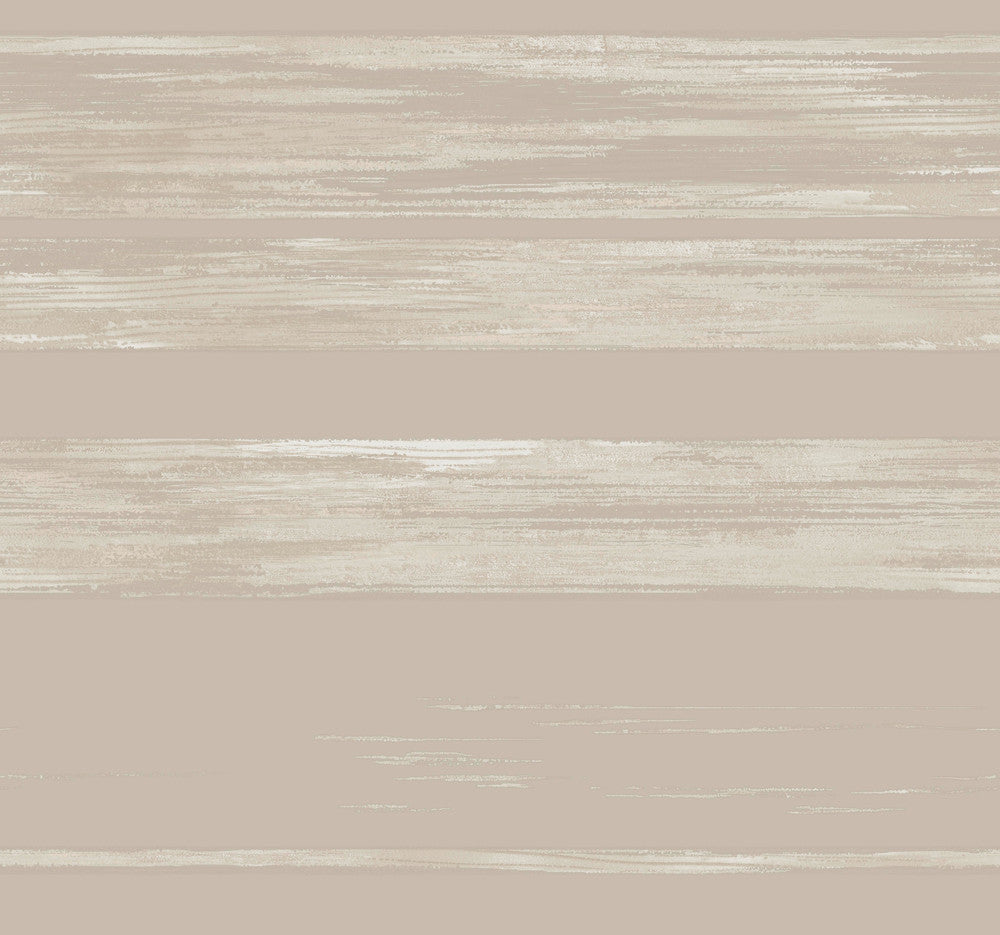 Horizontal Dry Brush Taupe Wallpaper by Ronald Redding 24 Karat Covers about 60.8 square feet 27-in by 27-ft long roll Unpasted 25.25 - Fabric Carolina -