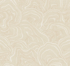 Geodes Cream Wallpaper by Ronald Redding