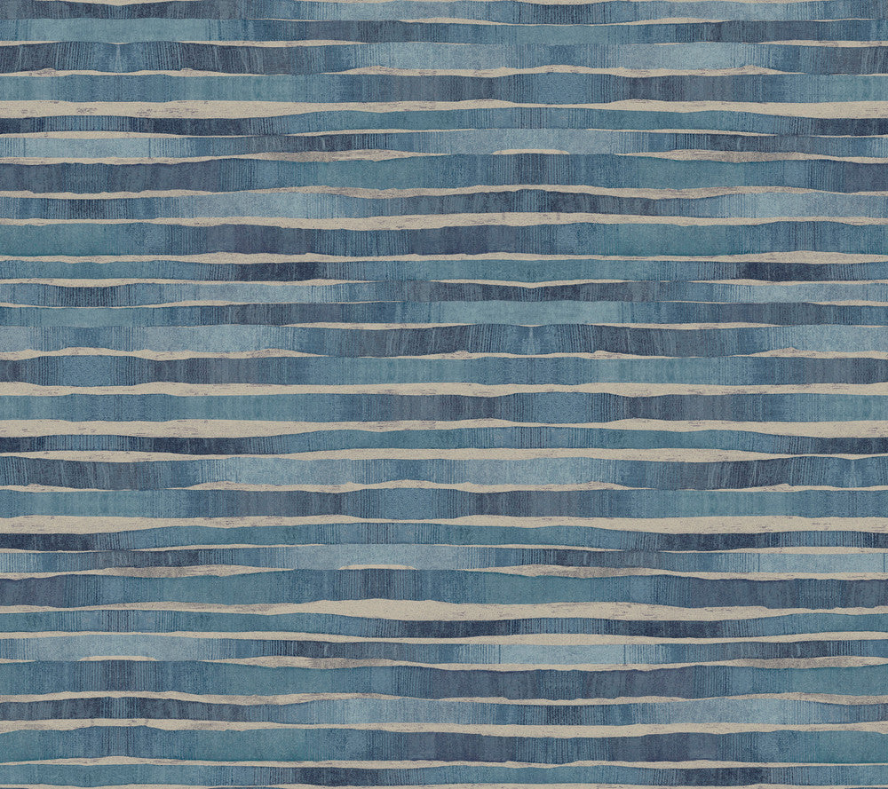 Dreamscapes Blue Wallpaper by Ronald Redding 24 Karat Covers about 60.8 square feet 27-in by 27-ft long roll Unpasted 24 - Fabric Carolina -