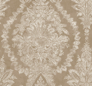Charleston Damask Bronze Wallpaper by Ronald Redding