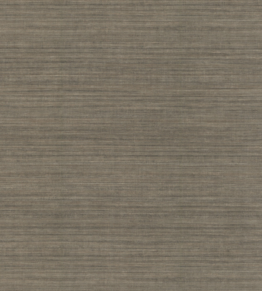 Silk Elegance Brown & Black Wallpaper by Ronald Redding 24 Karat Covers about 60.8 square feet 27-in by 27-ft long roll Unpasted 0 - Fabric Carolina -