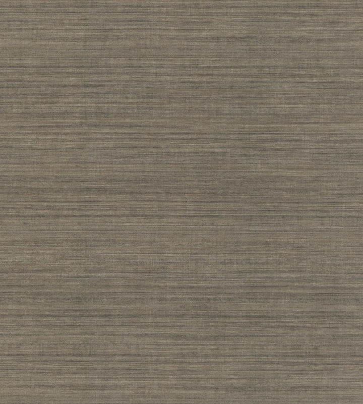 Silk Elegance Brown & Black Wallpaper by Ronald Redding 24 Karat Covers about 60.8 square feet 27-in by 27-ft long roll Unpasted 0 - Fabric Carolina -