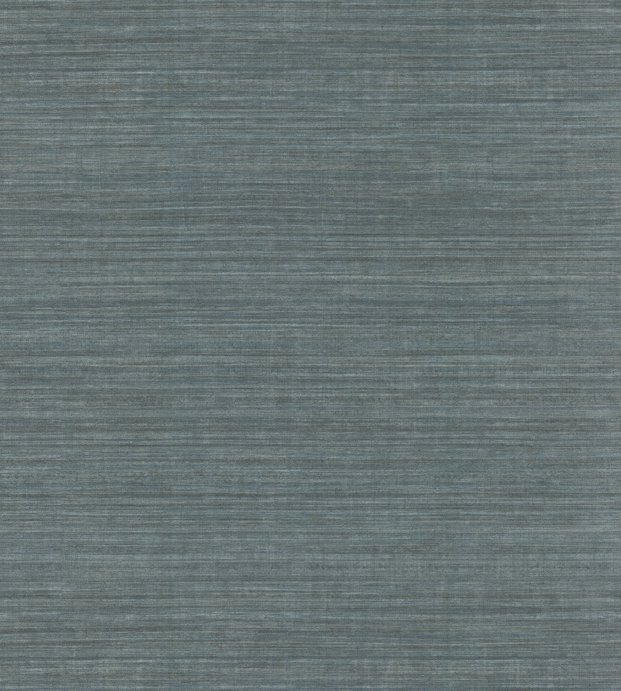Silk Elegance Dark Blue Wallpaper by Ronald Redding 24 Karat Covers about 60.8 square feet 27-in by 27-ft long roll Unpasted 0 - Fabric Carolina -