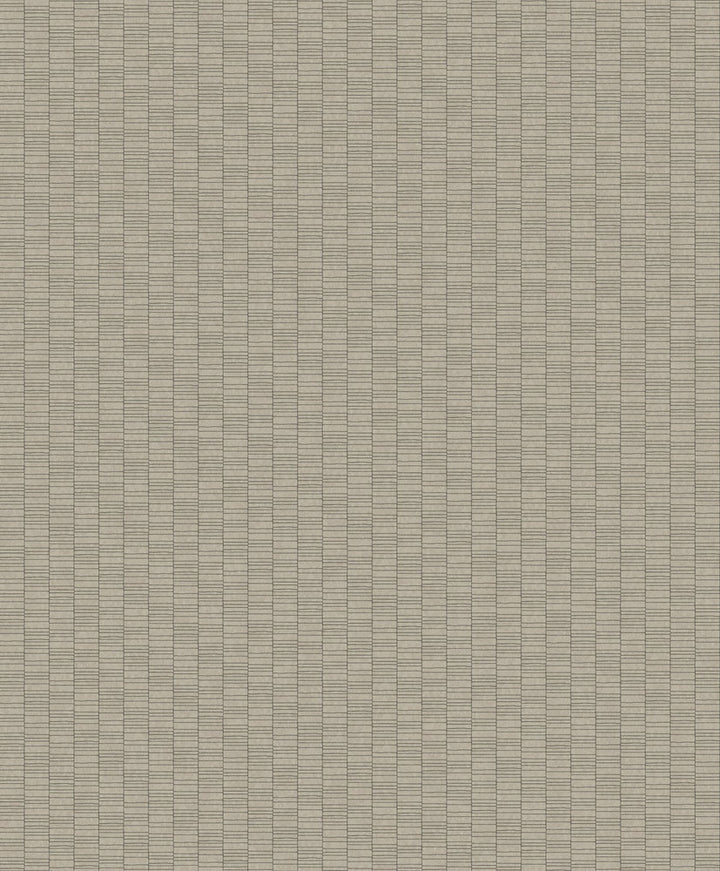 Deco Spliced Stripe Nobel Grey by Seabrook Wallpaper Mondrian Netherlands 56.5 1.81" 20.5" - Fabric Carolina -