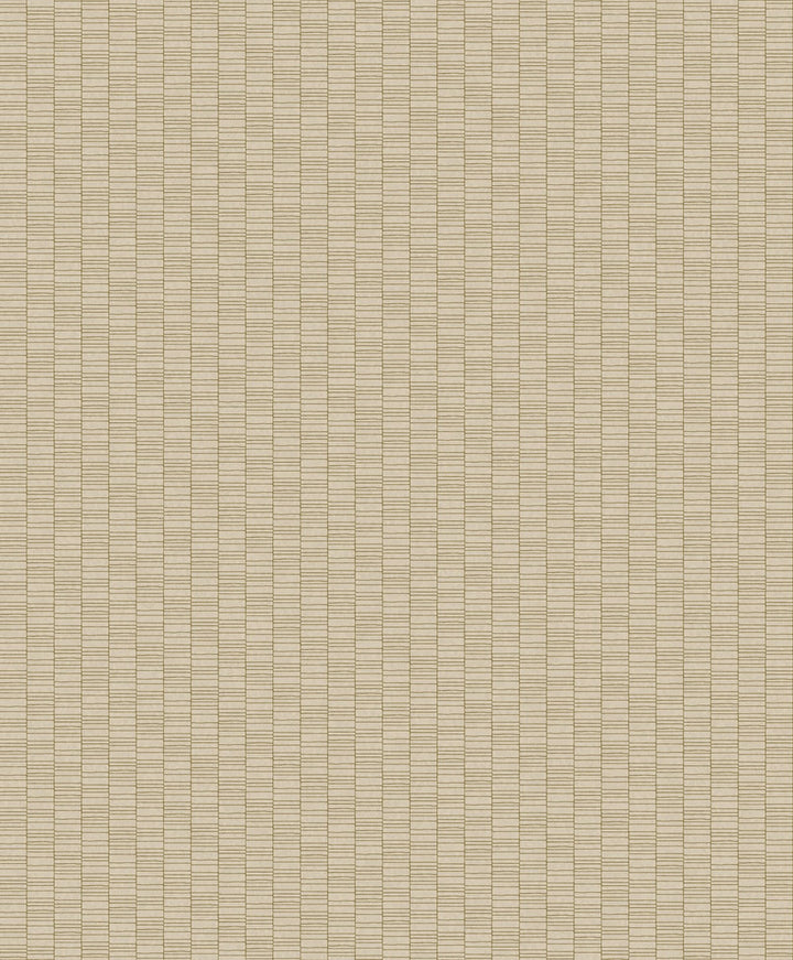 Deco Spliced Stripe Metallic Gold & Parchment by Seabrook Wallpaper Mondrian Netherlands 56.5 1.81" 20.5" - Fabric Carolina -