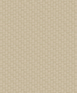 Deco Spliced Stripe Metallic Gold & Parchment by Seabrook Wallpaper