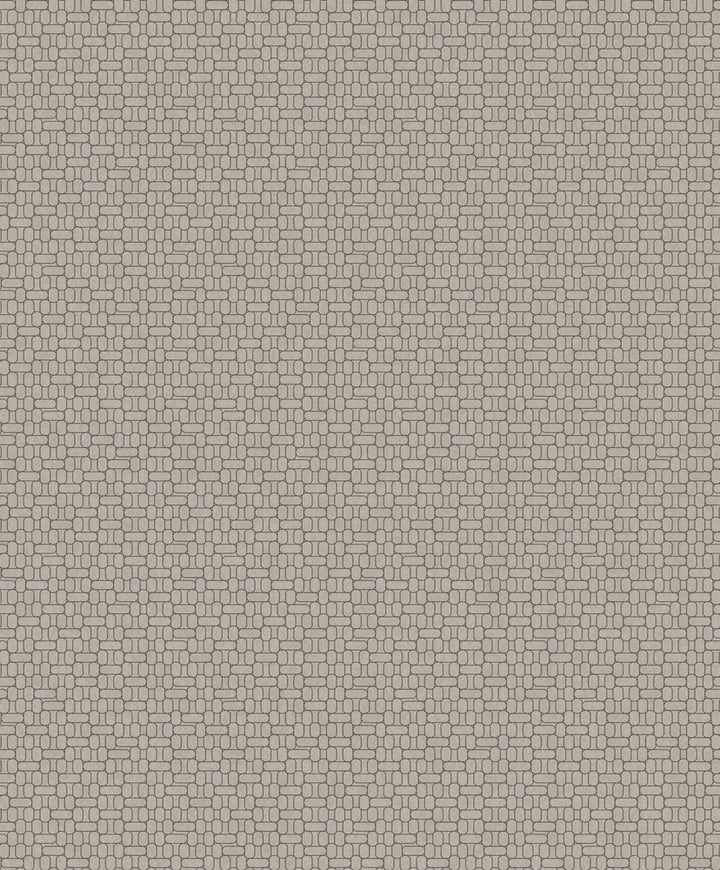 Capsule Geometric Nobel Grey by Seabrook Wallpaper Mondrian Netherlands 56.5 3.15" 20.5" - Fabric Carolina -